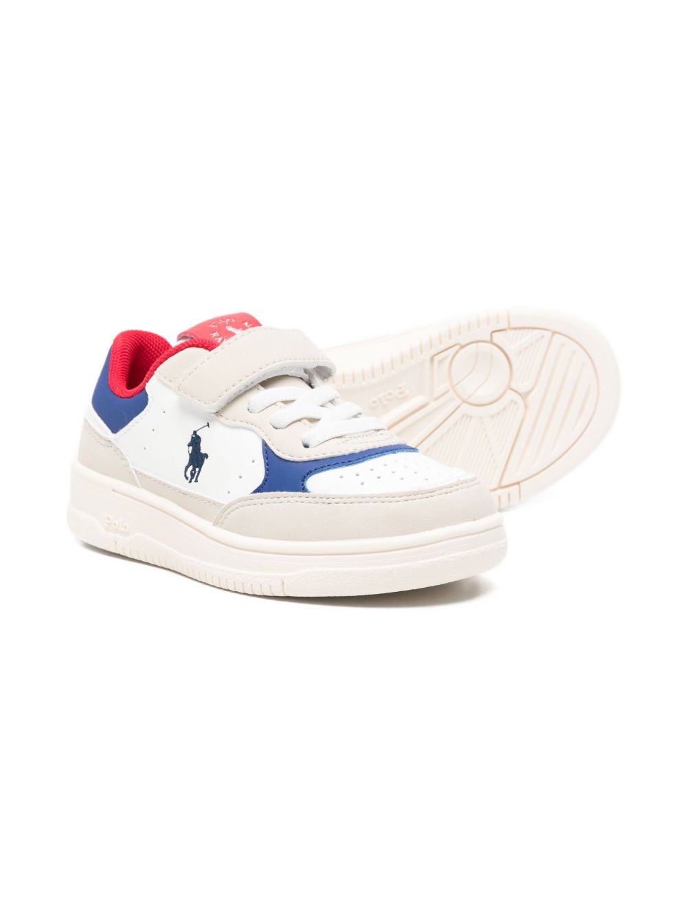 Sneakers per bambino Polo Ralph Lauren Kids bianche con chiusure a strappo RL03405101 WHITE Ralph Lauren kids 