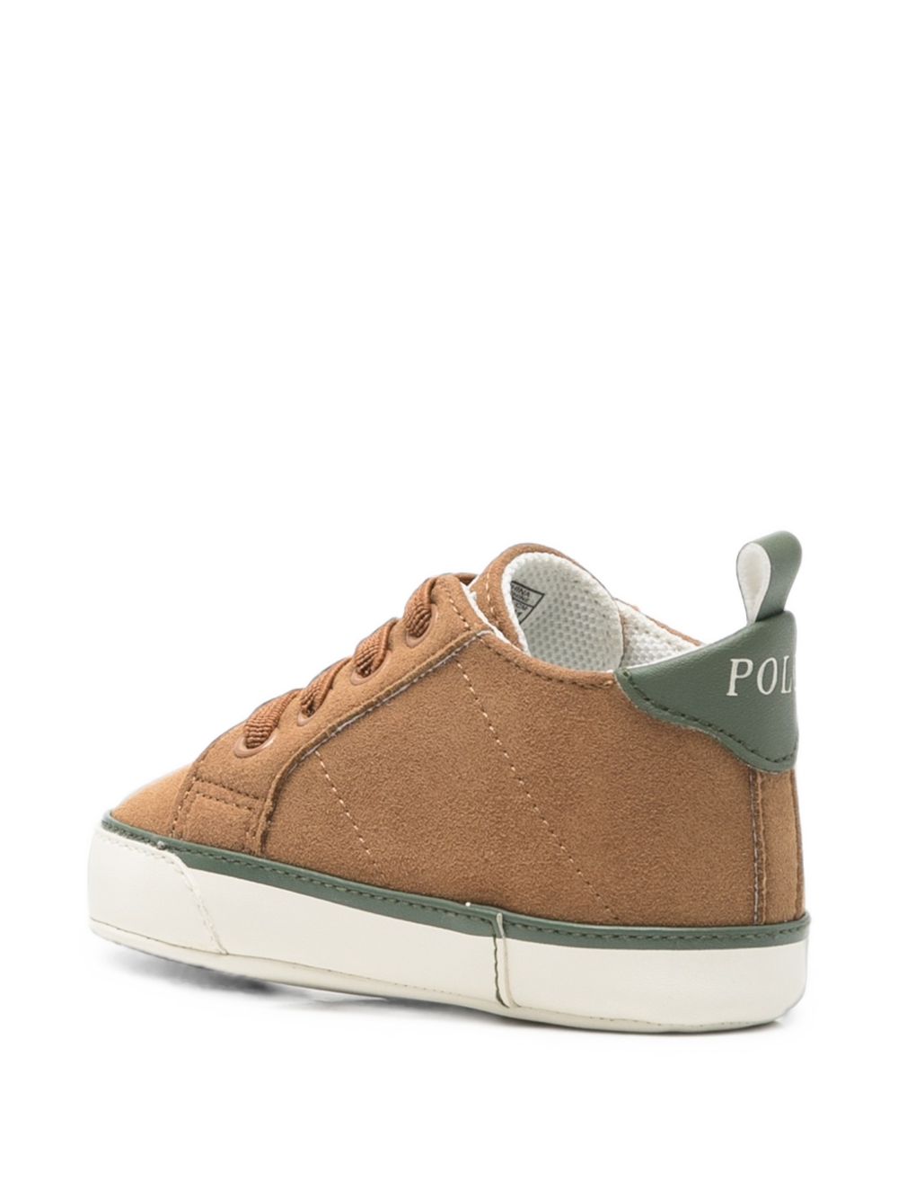 Sneakers Quilton Bear Gore Hi per neonato Polo Ralph Lauren Kids marrone con ricamo RL06198267 SUEDE Ralph Lauren kids 