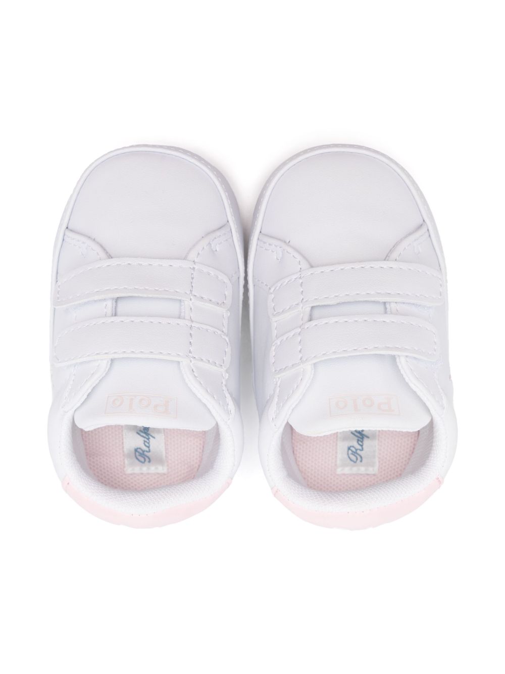Sneakers per neonata Polo Ralph Lauren Kids bianche con motivo Polo Pony RL100733 WHITE Ralph Lauren kids 