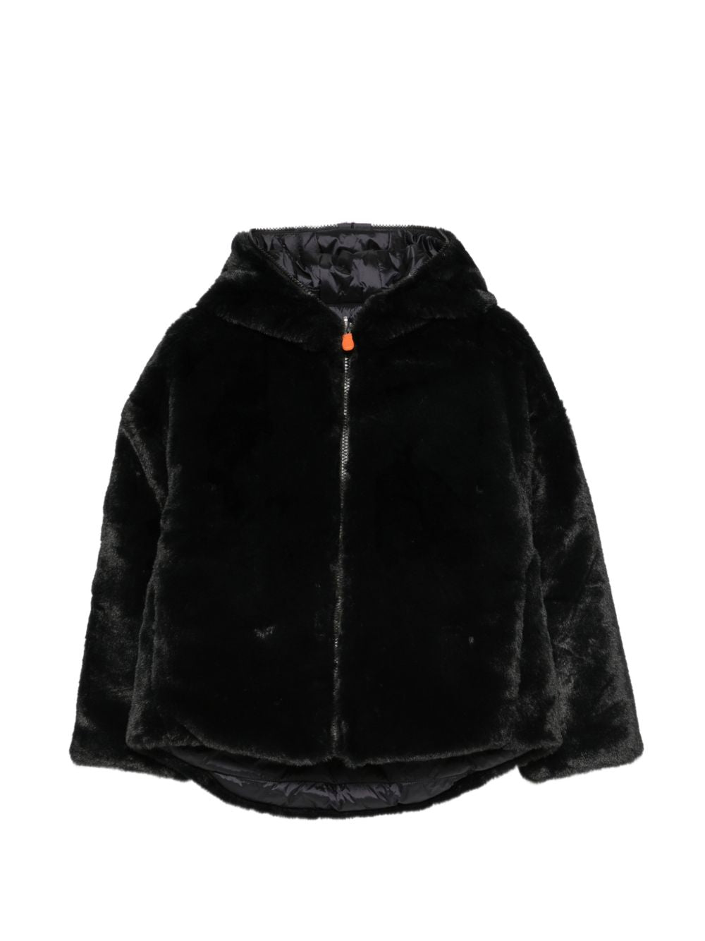 Giubbino per bambina Save The Duck Kids nero con cappuccio J31153G FURY23 10000 SAVE THE DUCK 