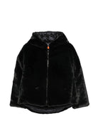 Giubbino per bambina Save The Duck Kids nero con cappuccio J31153G FURY23 10000 SAVE THE DUCK 