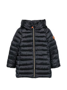 Giubbino per bambina Save The Duck Kids nero con finitura trapuntata J40279G IRIS23 10000 SAVE THE DUCK 