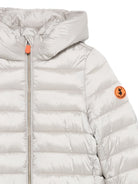 Giubbino per bambina Save The Duck Kids grigio chiaro con finitura trapuntata J40279G IRIS26 40019 SAVE THE DUCK 