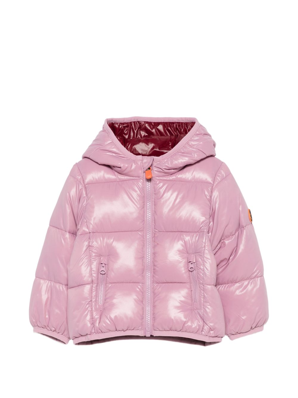 Giubbino per neonata Save The Duck Kids rosa lucido con design trapuntato I33231X LOVE23 80044 SAVE THE DUCK KIDS 