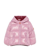 Giubbino per neonata Save The Duck Kids rosa lucido con design trapuntato I33231X LOVE23 80044 SAVE THE DUCK KIDS 
