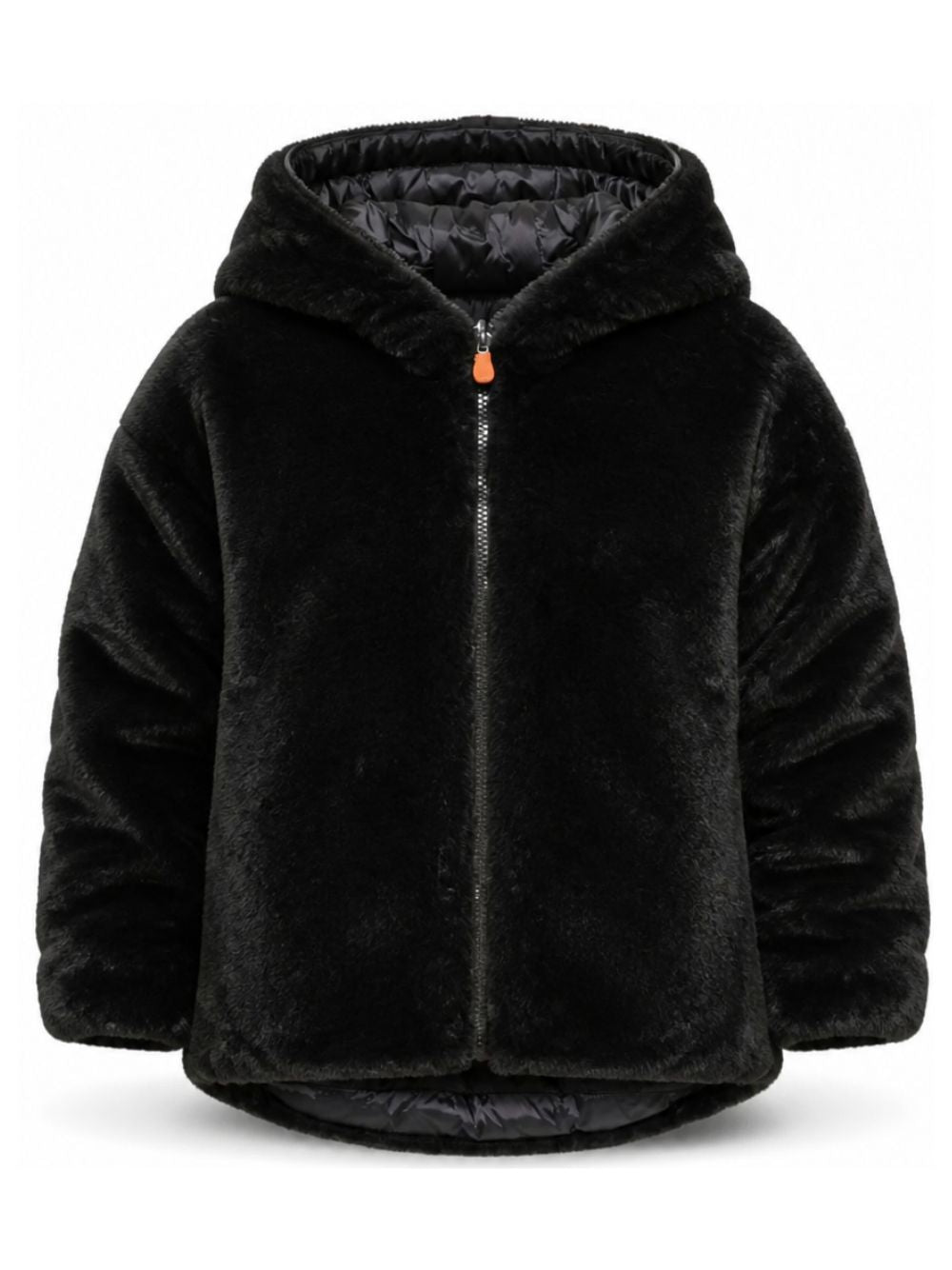 Giubbino per bambina Save The Duck Kids nero con cappuccio J31153G FURY23 10000 SAVE THE DUCK KIDS 