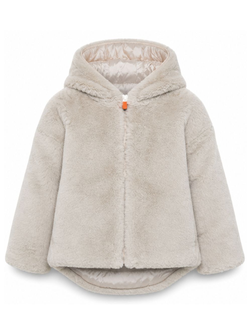 Giubbino per bambina Save The Duck Kids grigio chiaro con cappuccio J31153G FURY23 40019 SAVE THE DUCK KIDS 