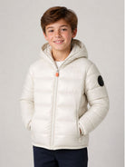 Giubbino per bambini Save The Duck Kids bianco con design trapuntato J31280B LOVE21 00002 SAVE THE DUCK KIDS 