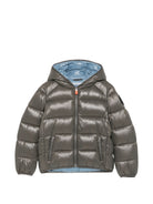 Giubbino per bambino Save The Duck Kids grigio lucido con cappuccio J31280B LOVE21 10044 SAVE THE DUCK KIDS 
