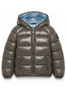 Giubbino per bambino Save The Duck Kids grigio lucido con cappuccio J31280B LOVE21 10044 SAVE THE DUCK KIDS 