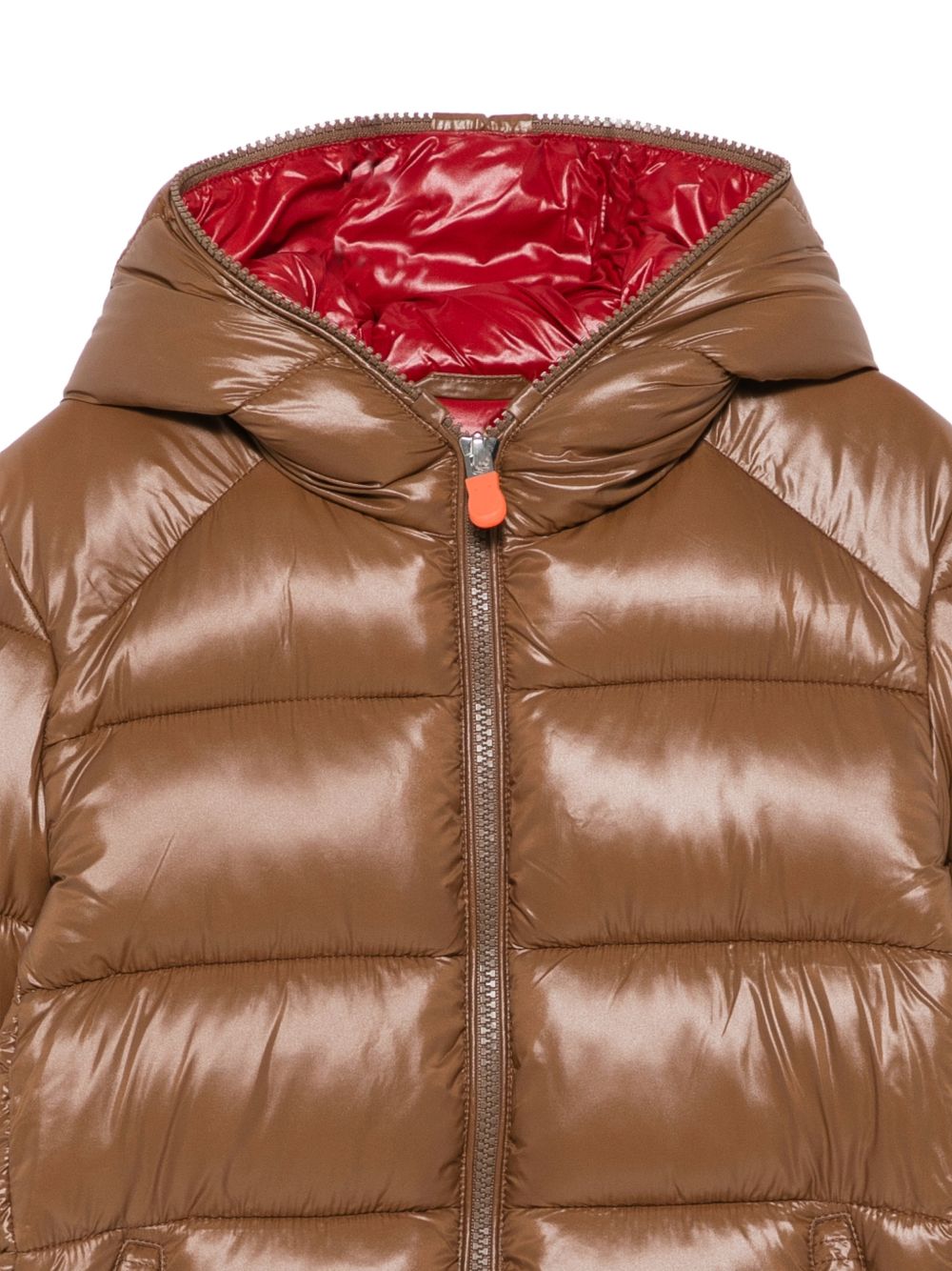 Giubbino per bambino Save The Duck Kids marrone lucido con deisgn trapuntato J31280B LOVE21 40054 SAVE THE DUCK KIDS 