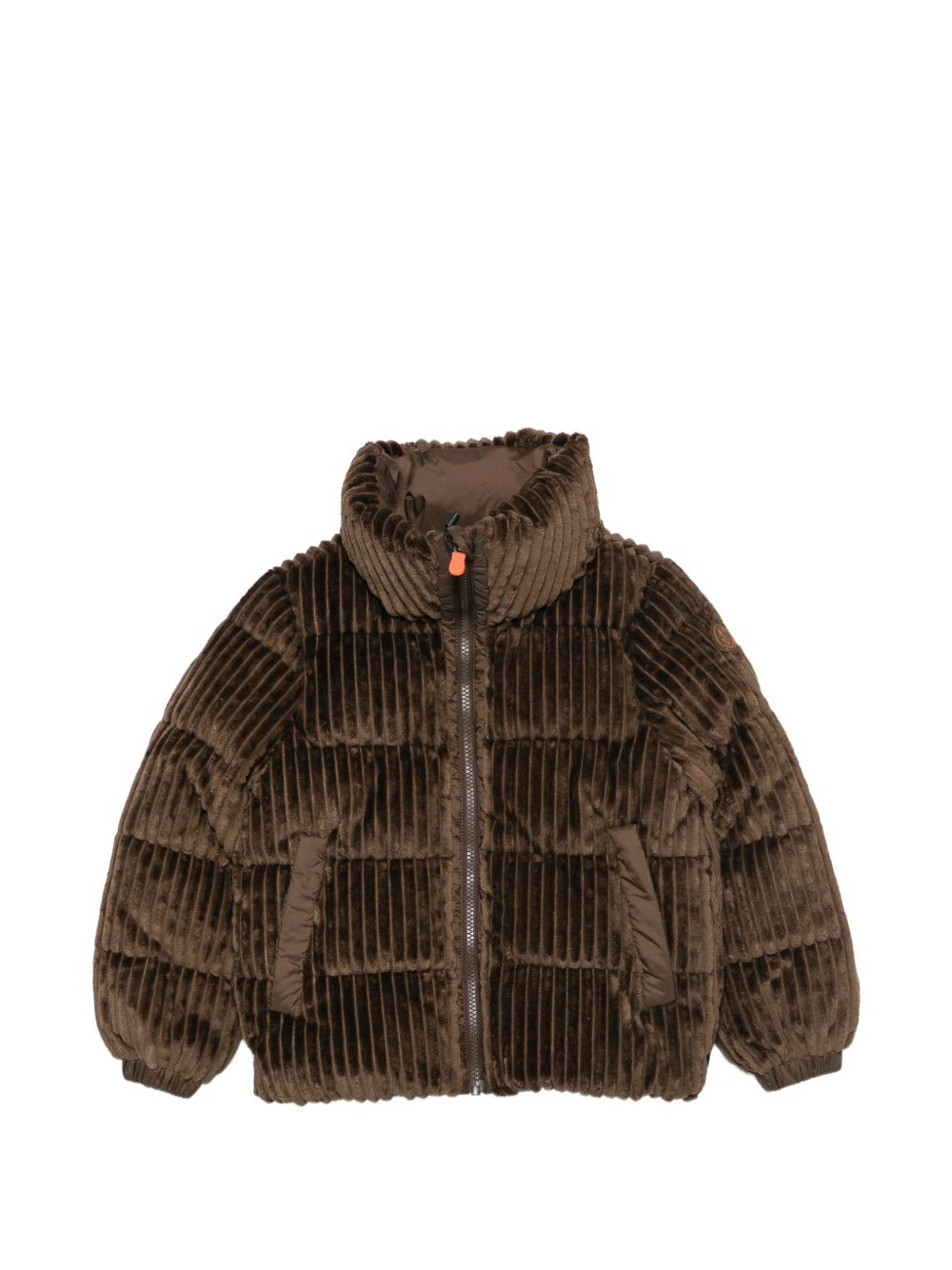 Giubbino per bambina Save The Duck Kids marrone con effetto velluto a coste J31466G COBY23 40036 SAVE THE DUCK KIDS 