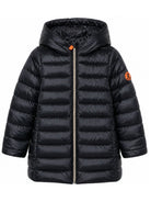 Giubbino per bambina Save The Duck Kids nero con finitura trapuntata J40279G IRIS23 10000 SAVE THE DUCK KIDS 