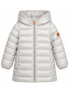 Giubbino per bambina Save The Duck Kids grigio chiaro con finitura trapuntata J40279G IRIS26 40019 SAVE THE DUCK KIDS 