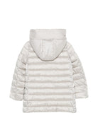 Giubbino per bambina Save The Duck Kids grigio chiaro con finitura trapuntata J40279G IRIS26 40019 SAVE THE DUCK KIDS 