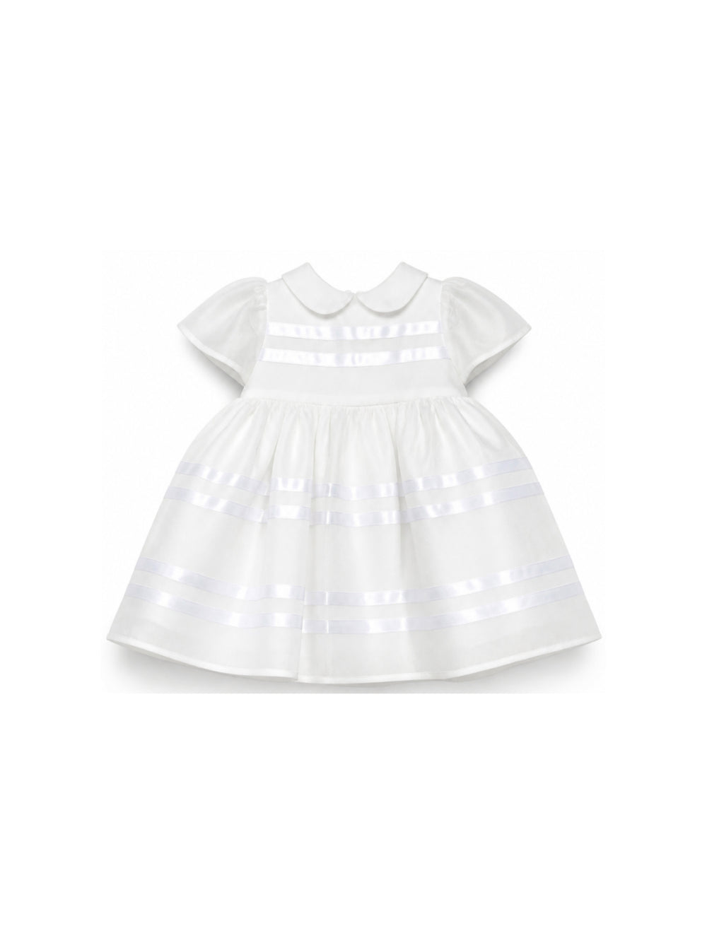 Abito per neonata Simonetta Kids bianco a maniche corte SZ1011 O0075 100 SIMONETTA KIDS 