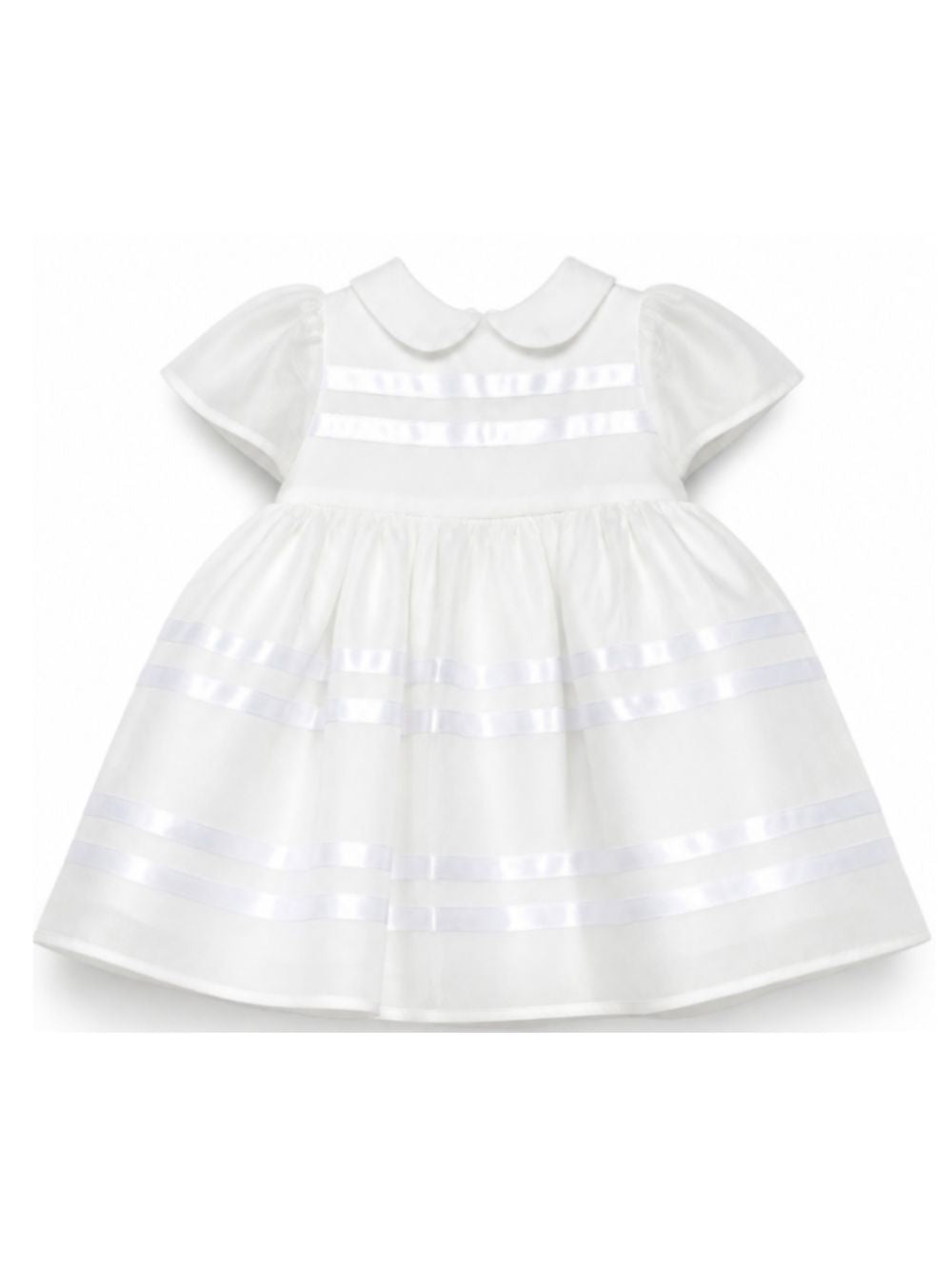 Abito per neonata Simonetta Kids bianco a maniche corte SZ1011 O0075 100 SIMONETTA KIDS 