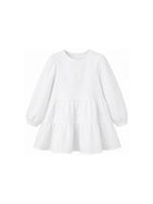 Abito per bambina Simonetta Kids bianco con dettagli floreali SZ1A80 O0075 100 SIMONETTA KIDS 