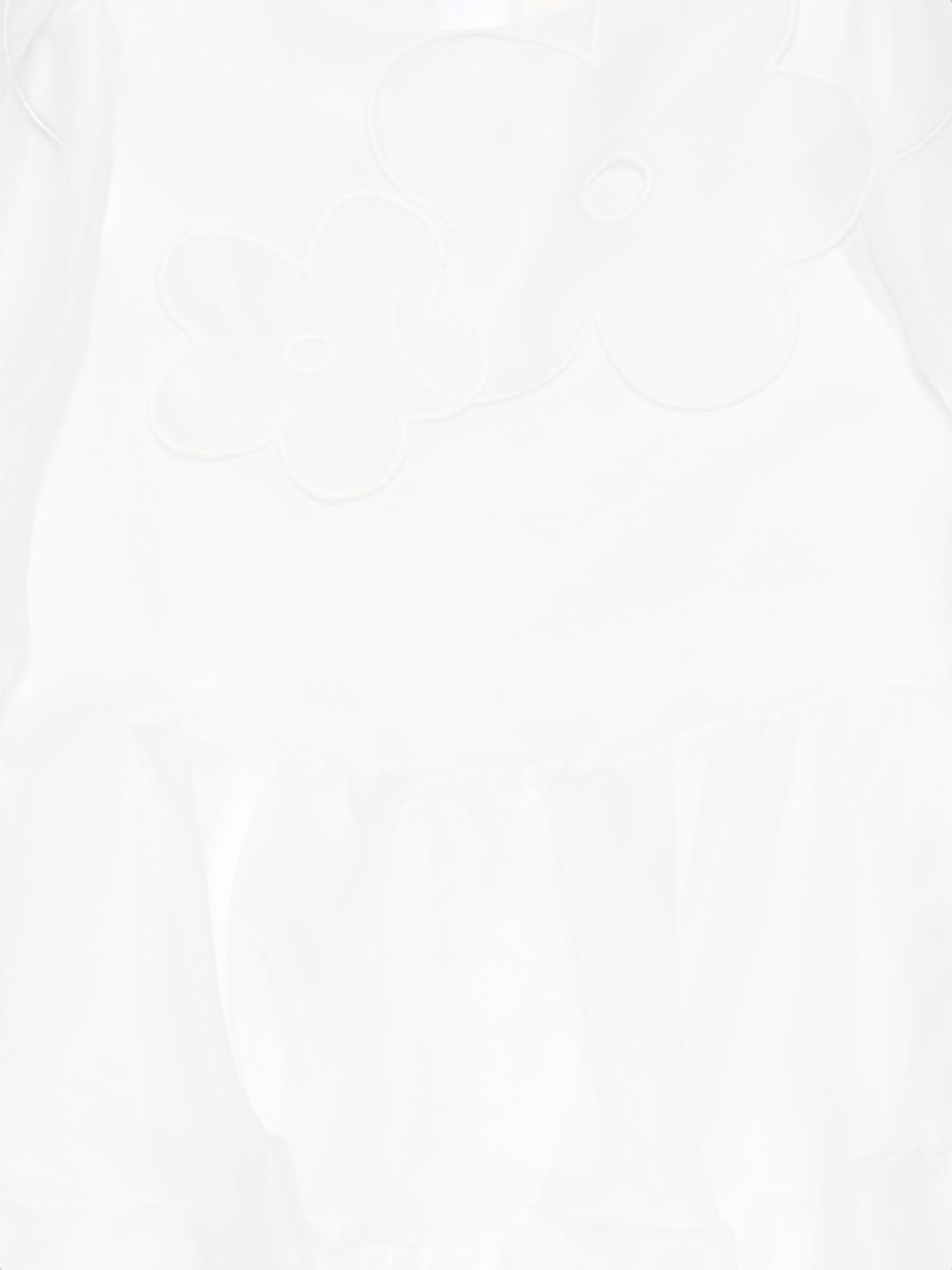 Abito per bambina Simonetta Kids bianco con dettagli floreali SZ1A80 O0075 100 SIMONETTA KIDS 