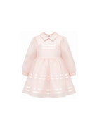 Abito a balze per bambina Simonetta Kids rosa chiaro trasparente SZ1A90 O0075 51E SIMONETTA KIDS 
