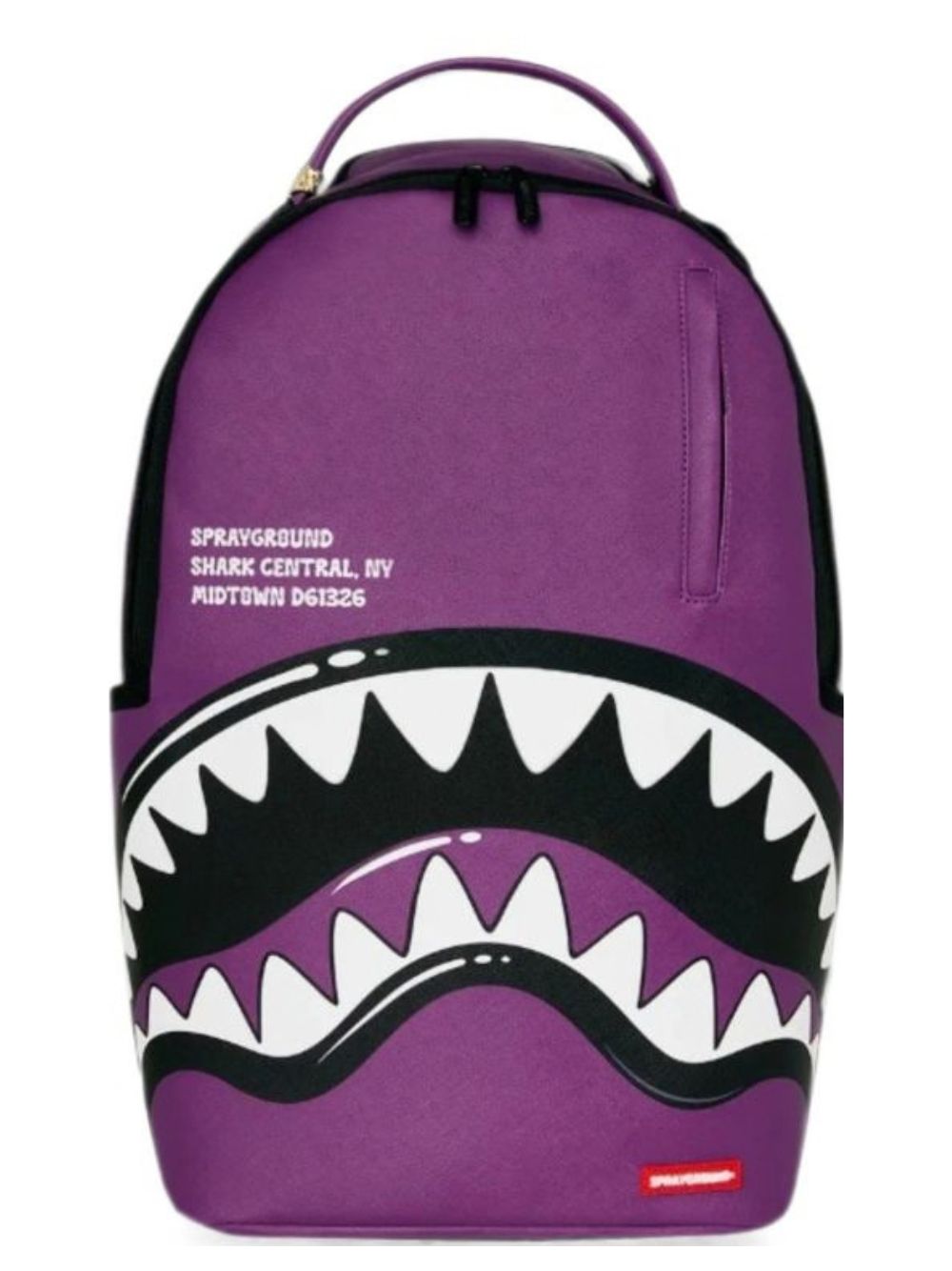 Zaino Shark Central per bambini Sprayground Kids viola con stampa grafica squalo 910B8763 NSZ SPRAYGROUND KIDS 