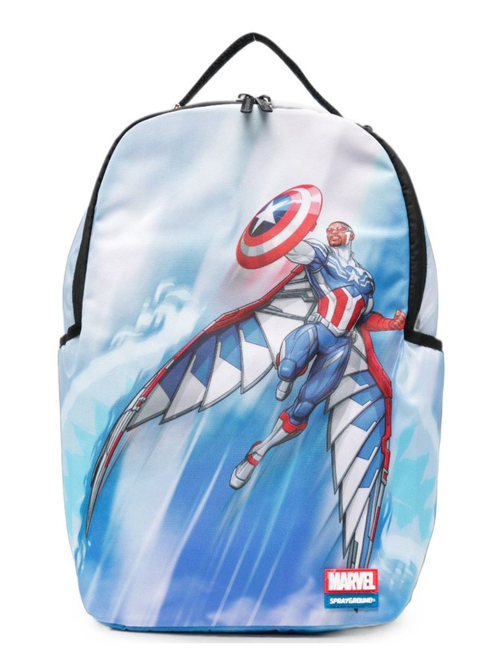 Zaino per bambini Sprayground Kids x Marvel azzurro con stampa grafica Captain America 910B9125 NSZ SPRAYGROUND KIDS 
