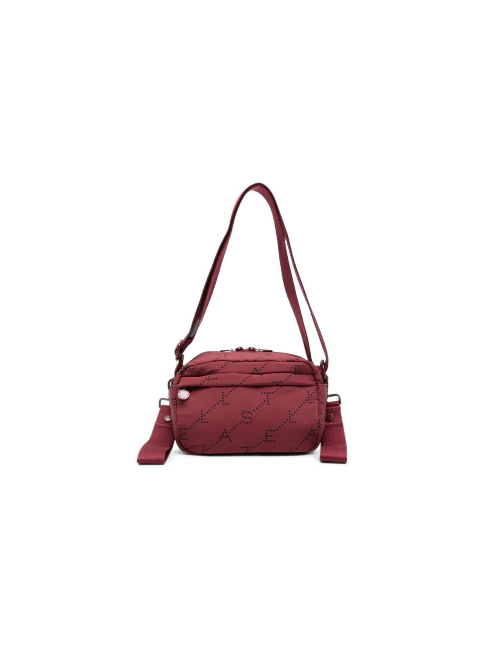 Borsa a spalla per bambina Stella McCartney Kids bordeaux con stampa logo TY0538 Z3652 416NE STELLA McCARTNEY KIDS 