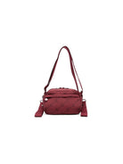 Borsa a spalla per bambina Stella McCartney Kids bordeaux con stampa logo TY0538 Z3652 416NE STELLA McCARTNEY KIDS 