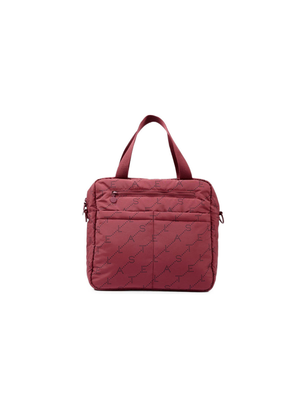 Borsa fasciatoio per neonati Stella McCartney Kids bordeaux trapuntata con tappetino per il cambio e logo TY0548 Z3652 416NE STELLA McCARTNEY KIDS 