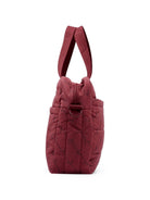 Borsa fasciatoio per neonati Stella McCartney Kids bordeaux trapuntata con tappetino per il cambio e logo TY0548 Z3652 416NE STELLA McCARTNEY KIDS 