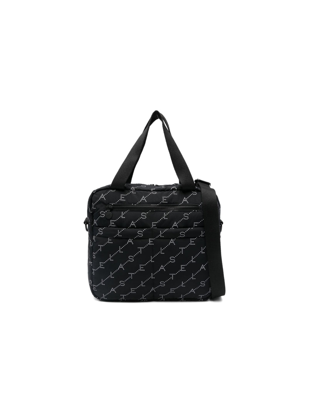 Borsa fasciatoio per neonati Stella McCartney Kids nera trapuntata con tappetino per il cambio e logo TY0548 Z3652 930BC STELLA McCARTNEY KIDS 