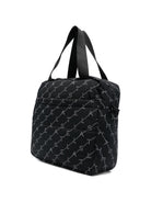 Borsa fasciatoio per neonati Stella McCartney Kids nera trapuntata con tappetino per il cambio e logo TY0548 Z3652 930BC STELLA McCARTNEY KIDS 