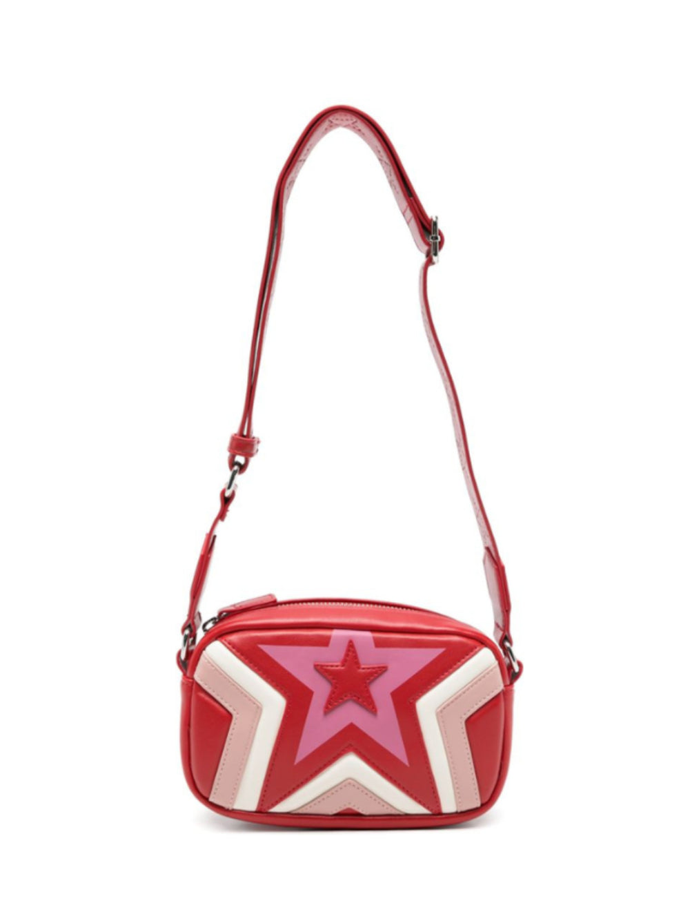 Borsa a spalla per bambina Stella McCartney Kids rossa con applicazione a stella TZ0A28 Z4148 999 STELLA McCARTNEY KIDS 