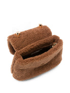 Borsa per bambina Stella McCartney Kids marrone in finta pelliccia TZ0A48 Z3237 307 STELLA McCARTNEY KIDS 