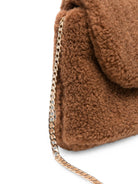 Borsa per bambina Stella McCartney Kids marrone in finta pelliccia TZ0A48 Z3237 307 STELLA McCARTNEY KIDS 
