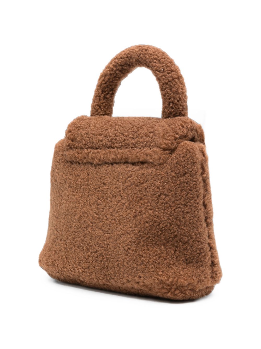 Borsa per bambina Stella McCartney Kids marrone in finta pelliccia TZ0A48 Z3237 307 STELLA McCARTNEY KIDS 