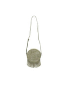 Borsa a spalla per bambina Stella McCartney Kids verde con ricamo e frange TZ0A68 Z4048 70G STELLA McCARTNEY KIDS 