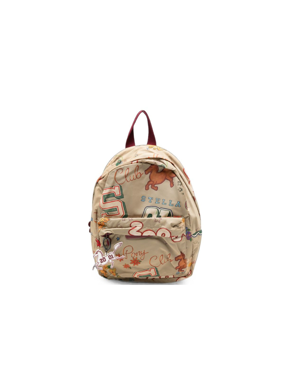 Zaino per bambino Stella McCartney Kids beige con stampa grafica TZ0A78 Z3997 112MC STELLA McCARTNEY KIDS 