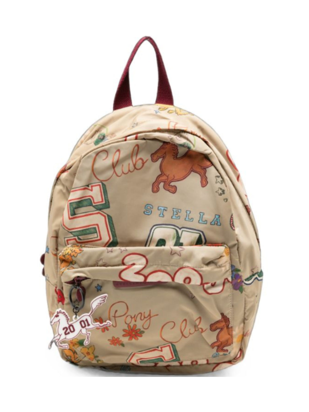 Zaino per bambino Stella McCartney Kids beige con stampa grafica TZ0A78 Z3997 112MC STELLA McCARTNEY KIDS 