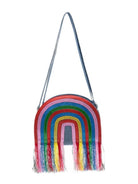 Borsa per bambina Stella McCartney Kids in denim con motivo arcobaleno TZ0B18 Z4161 606 STELLA McCARTNEY KIDS 