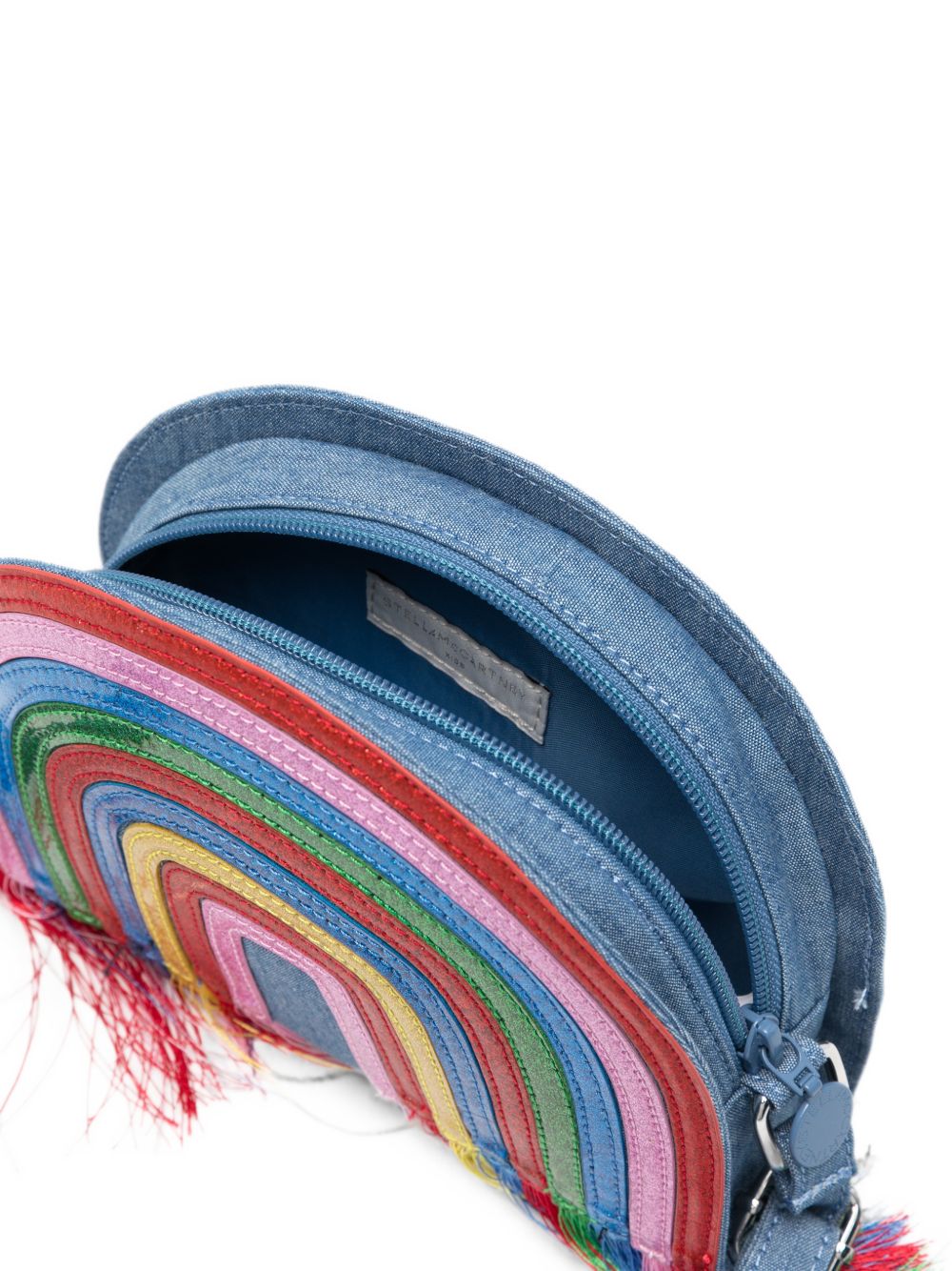 Borsa per bambina Stella McCartney Kids in denim con motivo arcobaleno TZ0B18 Z4161 606 STELLA McCARTNEY KIDS 