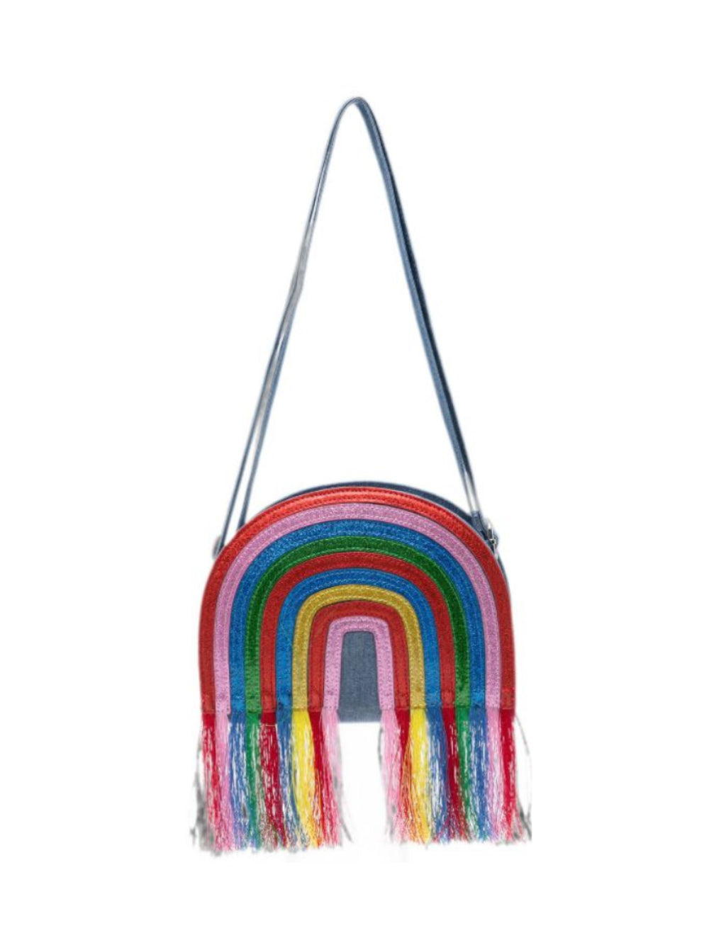Borsa per bambina Stella McCartney Kids in denim con motivo arcobaleno TZ0B18 Z4161 606 STELLA McCARTNEY KIDS 