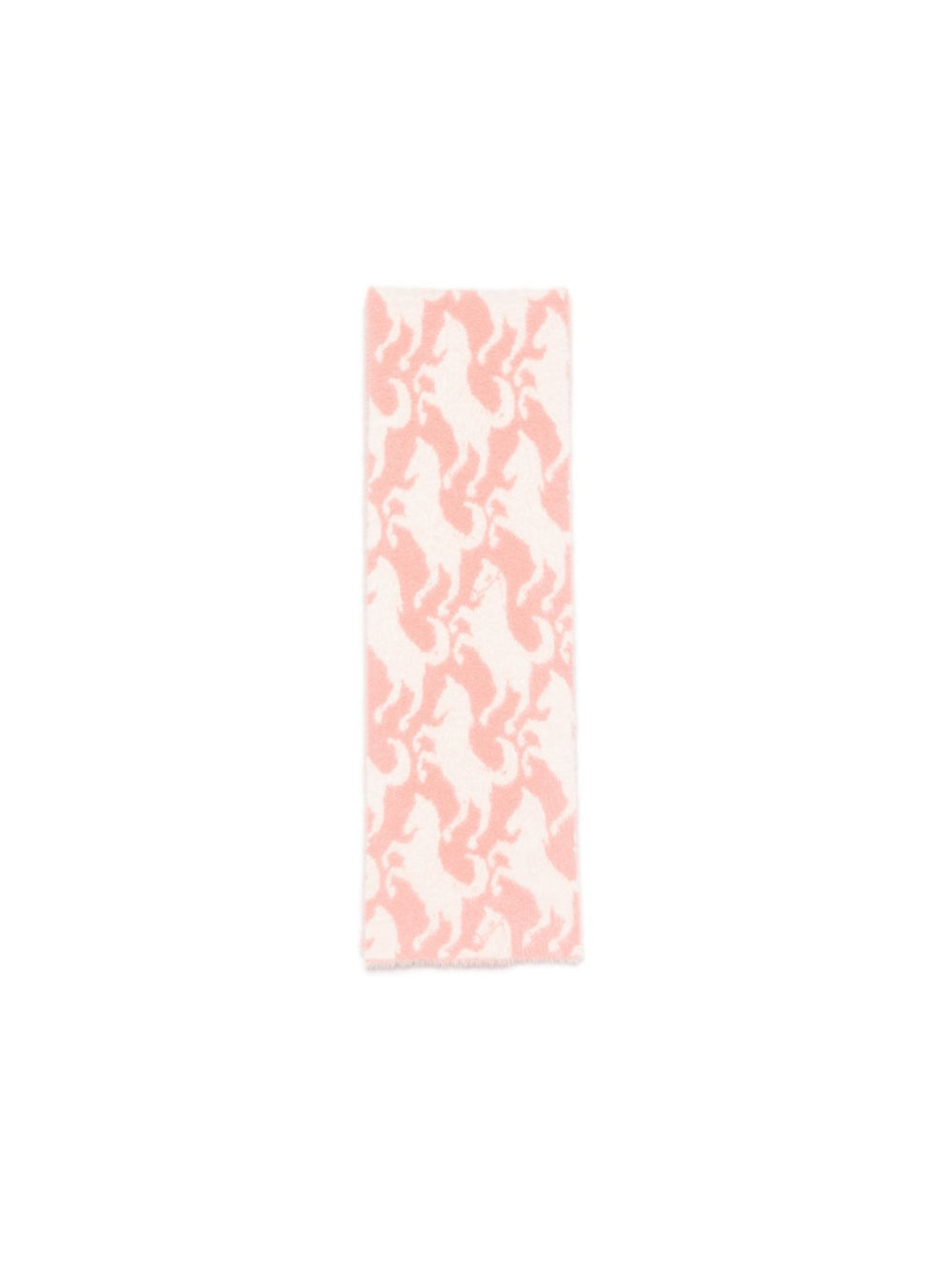 Sciarpa per bambina Stella McCartney Kids rosa con ricamo cavalli all-over TZ0B33 Z2288 999 STELLA McCARTNEY KIDS 