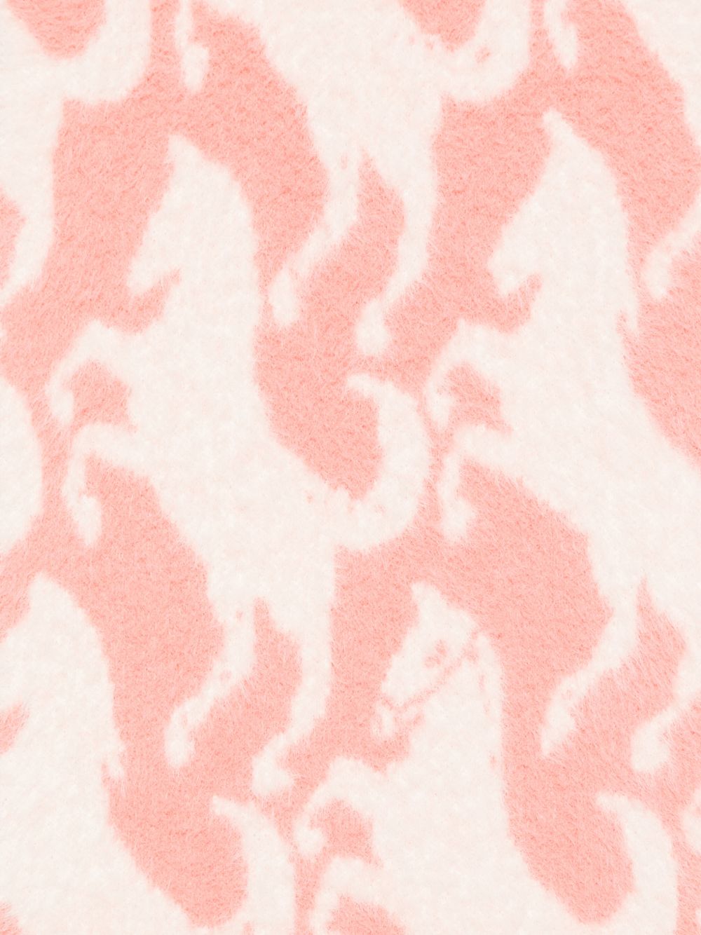 Sciarpa per bambina Stella McCartney Kids rosa con ricamo cavalli all-over TZ0B33 Z2288 999 STELLA McCARTNEY KIDS 