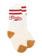 Calzini per bambina Stella McCartney Kids bianchi con logo ricamato TZ0B40 Z3972 189 STELLA McCARTNEY KIDS 