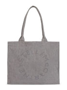 Borsa tote per bambina Stella McCartney Kids grigia con logo traforato TZ0D08 Z4162 909 STELLA McCARTNEY KIDS 