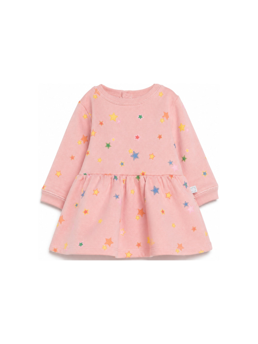 Abito per neonata Stella McCartney Kids rosa con stampa grafica stelle TZ1030 Z4021 507MC STELLA McCARTNEY KIDS 