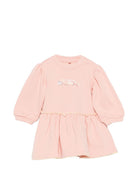Abito per neonata Stella McCartney Kids rosa con ricamo sul davanti TZ1060 Z3059 50M STELLA McCARTNEY KIDS 