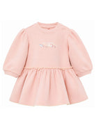 Abito per neonata Stella McCartney Kids rosa con ricamo sul davanti TZ1060 Z3059 50M STELLA McCARTNEY KIDS 