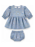Abito svasato per neonata Stella McCartney Kids azzurro con stampa TZ1070 Z3861 61EMC STELLA McCARTNEY KIDS 